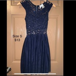 Navy blue dress